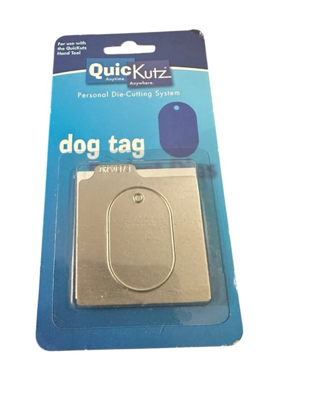 Quickutz 2x2 Cutting Die Dog Tag New RS-0373 Paper Crafts Scrapbooking
